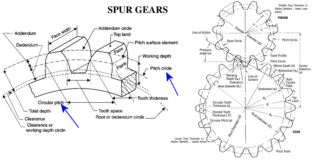 spur gear sketch